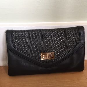 Aldo black envelope purse/clutch